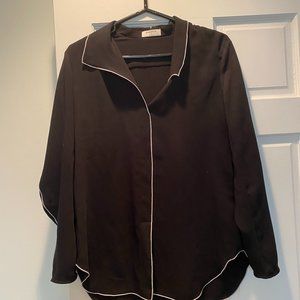 ARITZIA Pajama syle silk shirt